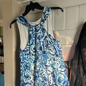 Jessica H. Blue and White Patterned Women's Dress